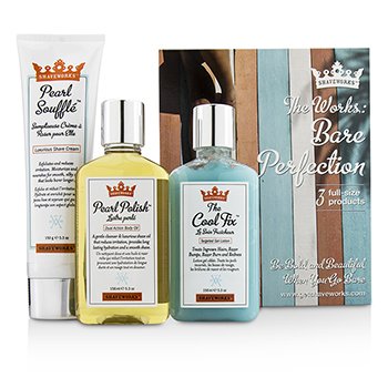 Shaveworks Bare Perfection Kit: Shave Cream 150g + Targeted Gel Lotion 156ml + Body Oil 156ml