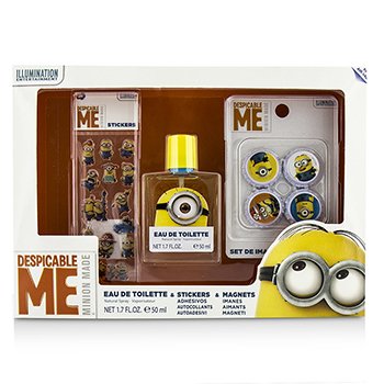 Minions Coffret: Eau De Toilette Spray 50ml/1.7oz + Magnets + Stickers