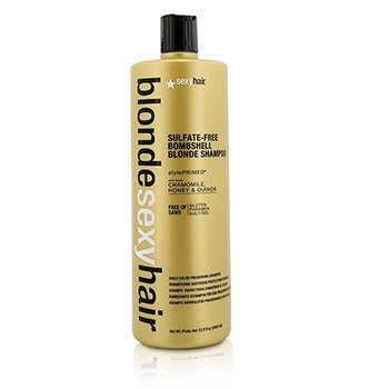 Blonde Sexy Hair Sulfate-Free Bombshell Champú Para Rubios (Conservante de Color Diario)