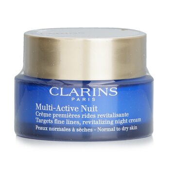 Clarins Multi-Active Night Targets Fine Lines Revitalizing Night Cream - For Normal To Dry Skin