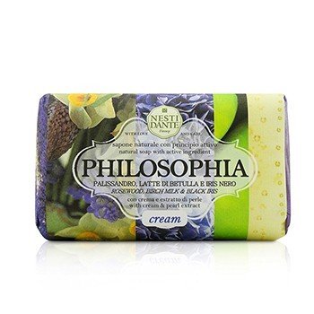 Nesti Dante Philosophia Jabón Natural - Cream - Rosewood, Birch Milk & Black Iris With Cream & Pearl Extract