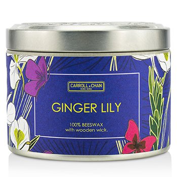 Tin Can 100% Vela de Cera de Abejas con Mecha de Madera - Ginger Lily