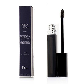 Rouge Dior Liquid Lip Stain - # 908 Black Matte (Black)