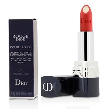 Rouge Dior Double Rouge Matte Metal Colour & Couture Contour Lipstick - # 558 Wild Panarea