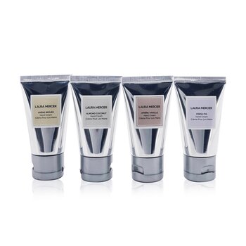 Party Of Four Hand Cream Set: (Fresh Fig + Almond Coconut + Ambre Vanille + Creme Brulee) Hand Cream 30ml