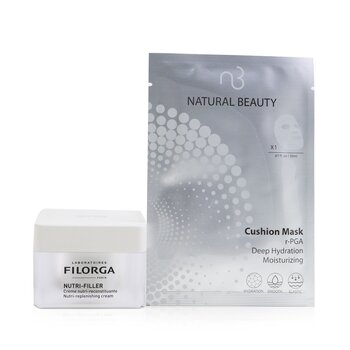 Nutri-Filler Nutri-Replenishing Cream 50ml (Free: Natural Beauty r-PGA Deep Hydration Moisturizing Cushion Mask 6x 20ml)