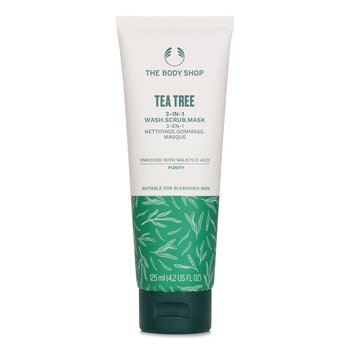 The Body Shop Tea Tree 3 en 1: Limpieza, Exfoliante y Mascarilla